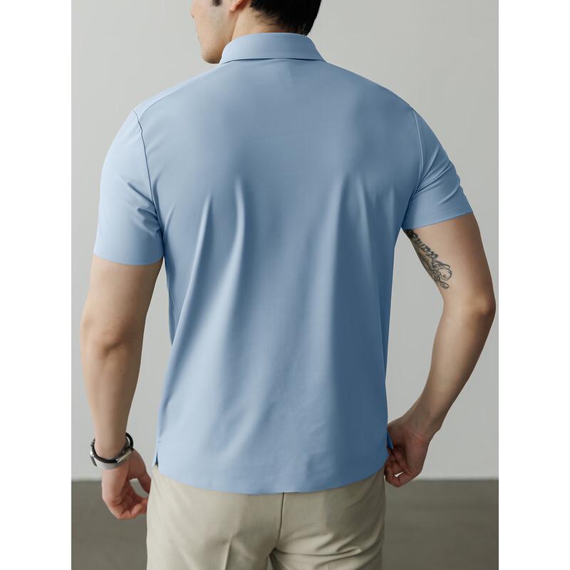 Hengyuanxiang Herren Kühlendes Kurzarm-Poloshirt