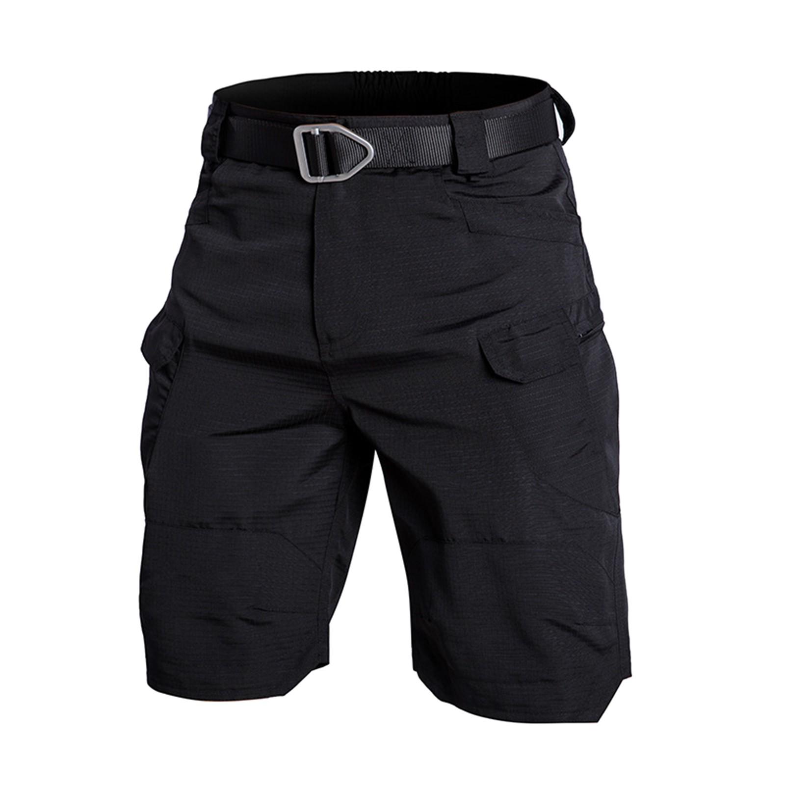 

Men s Sports Pocket Work Clothes Casual Loose Shorts Casual Jogging Drawstring Shorts L чорний