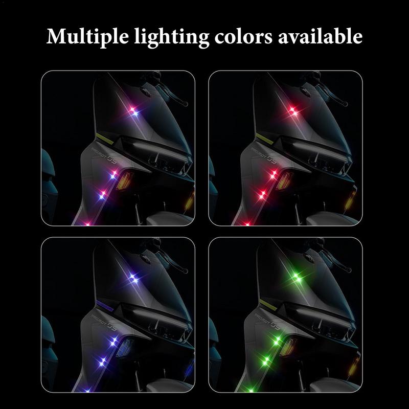 Mini Solarleuchte für Auto Mini LED Blinklicht für Auto und Motorrad Intelligenter Vibrationssensor Sofortiges Einschalten Automobil