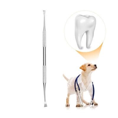 Köpek Diş Ölçekleyici ve Kazıyıcı Farklı Açılarla Pet Tarter Sökücü Çift Paslanmaz Çelik Te