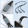 Type C Splitter Cable with 60W Charging and 480Mbps Data Transfer for Phones Tablets Laptops and More
