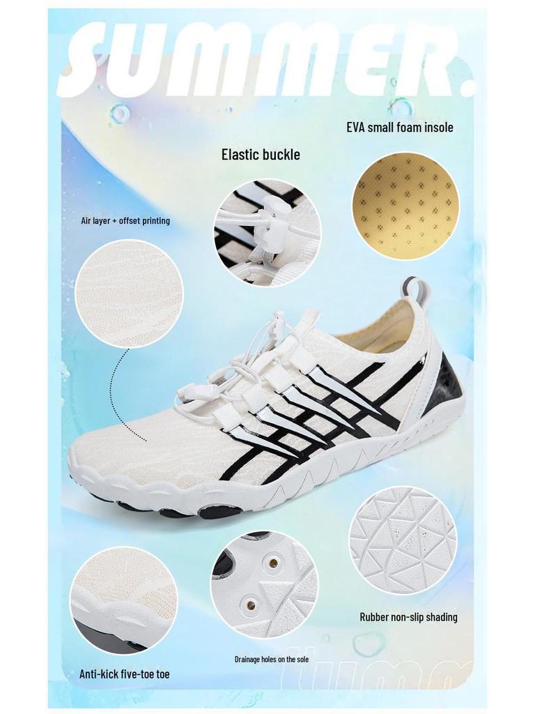 New Summer Outdoor Five-Finger Shoes: Men's and Women's Water and Trekking Shoes for Beach, River, Swimming, and Mountaineering