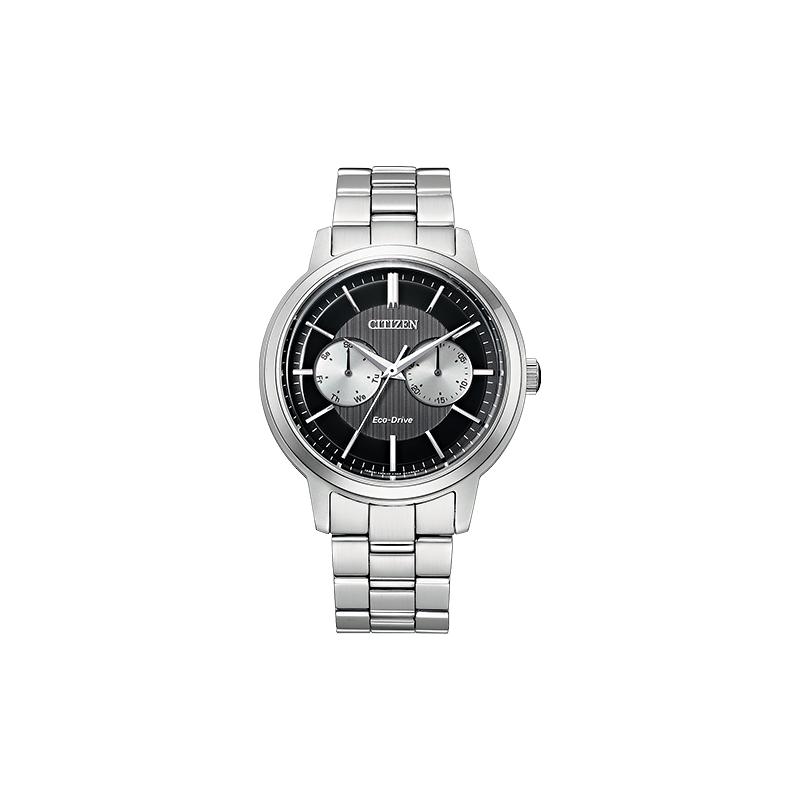 

CITIZEN Eco-Drive Series 100 Meters Waterproof Solar Quartz Steel Strap Men s Watch Black Dial BU4030-91E чорний
