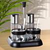 Beifu Glass Seasoning & Condiment Organizer Set