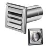 Exterior Wall Ventilation Grille Replacement Stainless Steel Square Ventilation Cover Vent Exhaust Hood Outlet Easy Use