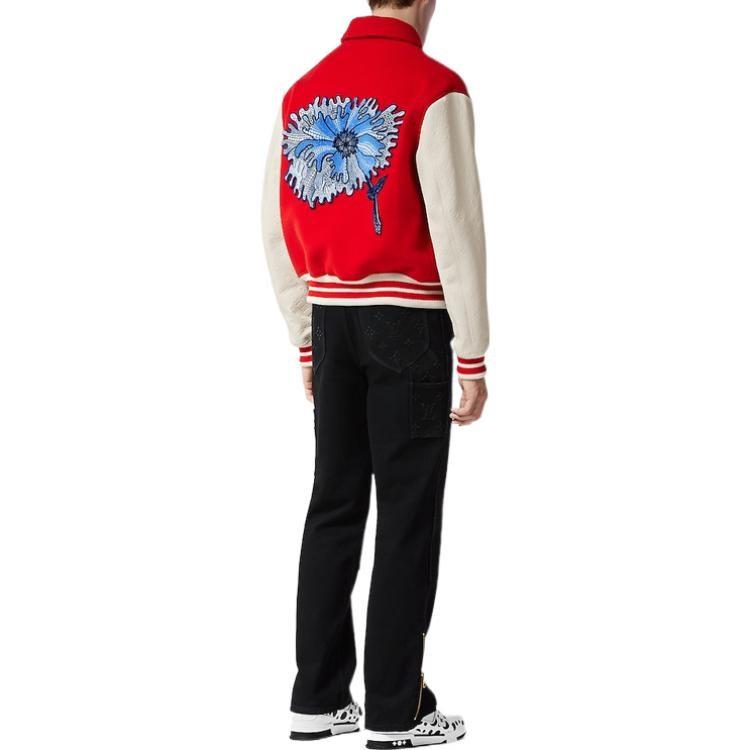 Louis Vuitton X Yayoi Kusama Psychedelic Flower Embroidered Varsity Blouson 1AB8I1