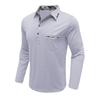 Men's Long-sleeved Lapel T-shirt Fashion Men's POLO Shirt Autumn and Winter Bottoming Shirt Tops