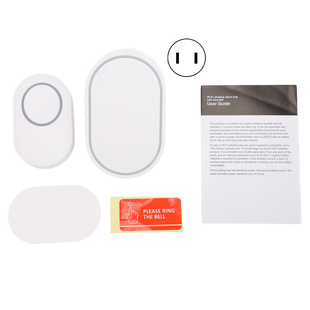 WIFI Smart Doorbell Intelligent Door Alarm for TUYA Home Company Security ProtectionUS Plug 110V