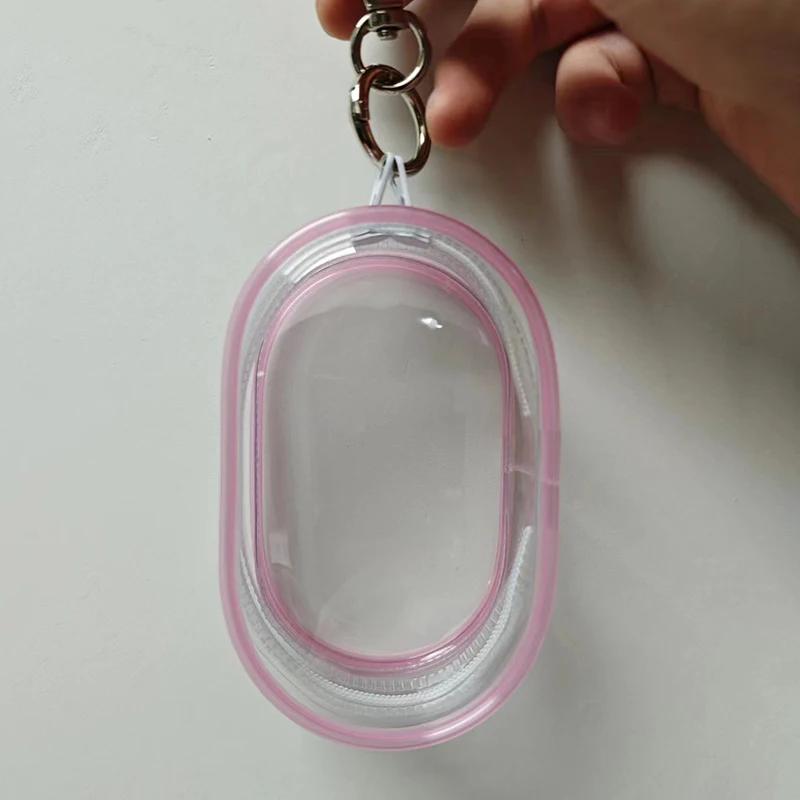 Cute Doll Bag Organization Dustproof Case Jewelry Organizer Plastic Transparent Storage Box Pouch Mystery Box With Keychain