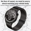 20mm 22mm Titanium Parachute Buckle Strap for Huawei Watch GT5 5Pro GT4 3 2e 46mm Luxury Milanese Bracelet for Samsung Galaxy Watch 7 6 5 4 Metal Band