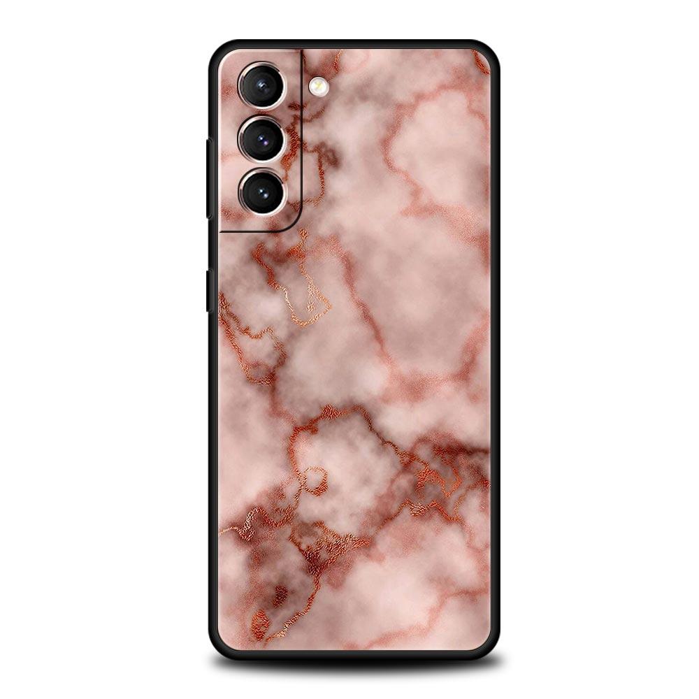Marmortinte und Wasch-Telefonhülle für Samsung Galaxy S23 Ultra S22 S21 S20 FE 5G S10 S10E S9 S8 Plus Note 20 Silikonhülle Bumper