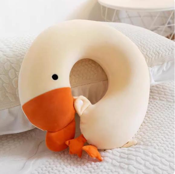 

Съемная мультяшная подушка U-образной формы из пены с эффектом памяти – Моющаяся дорожная подушка-подголовник для офиса и в дорогу