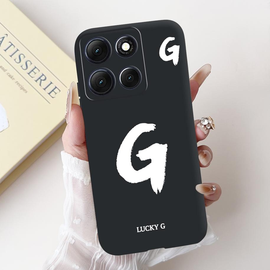For Motorola Moto G86 Power Case Cute Lucky Letters Crown Flower Soft Silicone Back Cover For Moto G56 G86 5G G86Power Protector