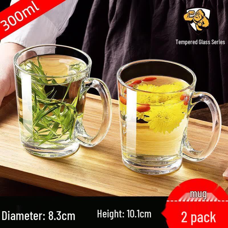 Tempered Glass Mug with Handle