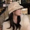 Top Hat Autumn and Winter Australian Woolen Flat Top Bow Fisherman Hat Autumn and Winter Elegant Basin Hat