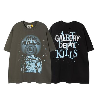 Unisex Vintage Trička s nadměrnou velikostí a potiskem písmen z bavlny pro ženy a muže, ležérní volné topy s krátkým rukávem, streetwear
