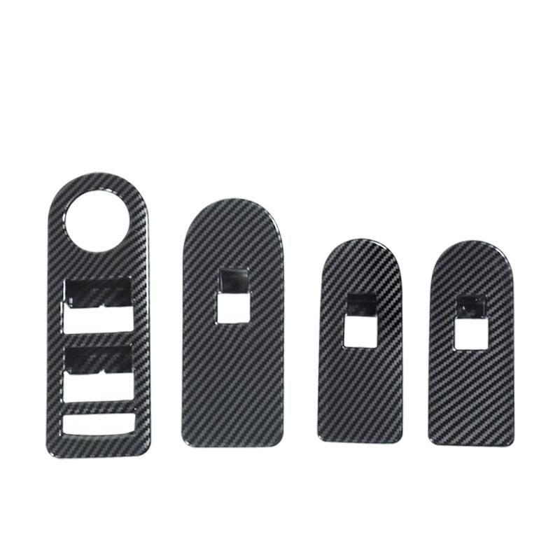 Pentru Buick Lacrosse 2009 2010 2011 2012 Cotieră interioară a ușii autovehiculului Cotieră comutator geam capac accesorii ornamente ABS fibră de carbon