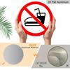2D Flat 1pc, 8x8 In, Round Aluminum Metal Sign, No Food and Drink Sign Theme Decoration, Suitable for Door Decoration, Wall Decoration, Home, Room