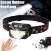Bright Headlamp Flashlight LED Rechargeable Headlight Red Light Waterproof Motion Sensor Head Lamp Fishing Head Light