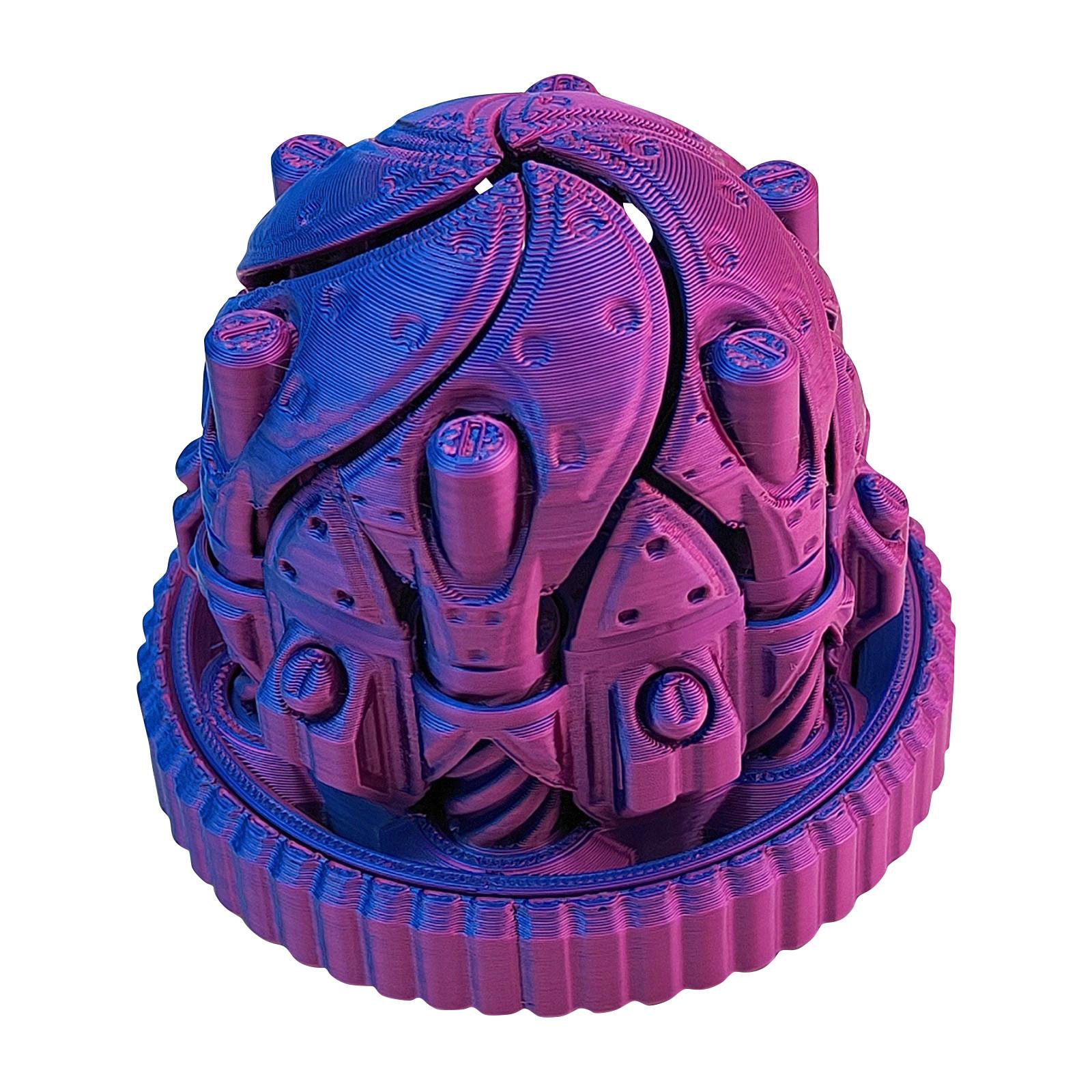 

3D-печатная интегрированная вращающаяся коробка передач Cyber Gear Box Fun Decompression Model Decorations Gift One Size фиолетовый