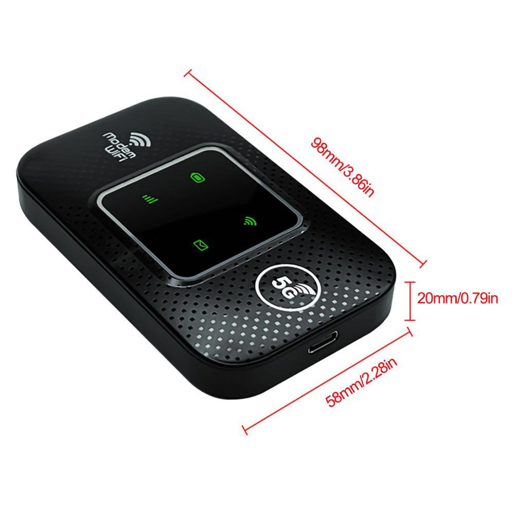 4G LTE Wireless WiFi Router 150Mbps Hotspot with SIM Card Slot (Black LED) #F