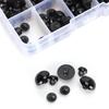 100pcs Plastic Plastic Crafts Black Toy Accessories Doll Accessories Doll Eyes  Sewing Accessories