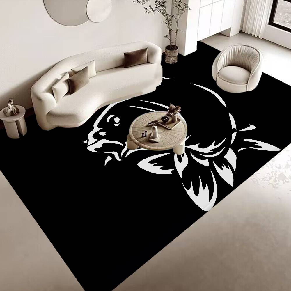 Nash Fishing Logo Floor Mat Floor Mat Rectangle Anti-slip Home Soft Badmat Front Door Indoor Outdoor Mat Welcome Doormat