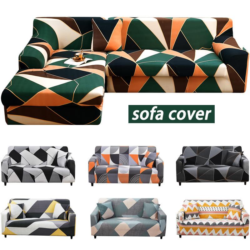 Stretch Settee Slipcover Patterned Lounge Area Household Guard Sofa Protector Having Expandable Bottom Settee Slipcovers Designed for Pets, Kids