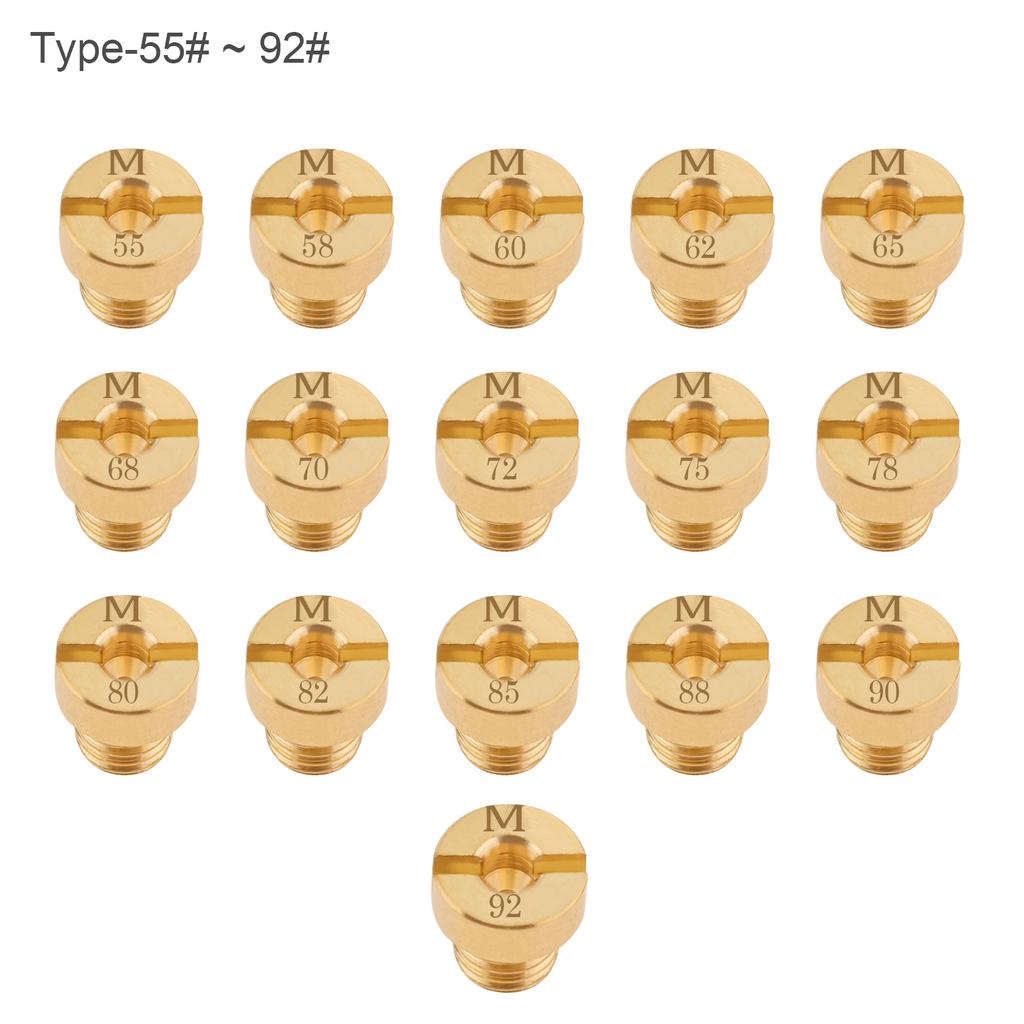 16pcs 5mm Carburetor Main Jet Kit Fit for Mikuni Vm22 Vm24 Vm26 / 125cc 150cc 200cc 250cc / Dirt Bike Pit Bike ATV