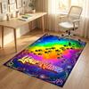 Dog Theme Crystal Velvet Rug Personalized Custom Name Text Soft Floor Mat Home Decor