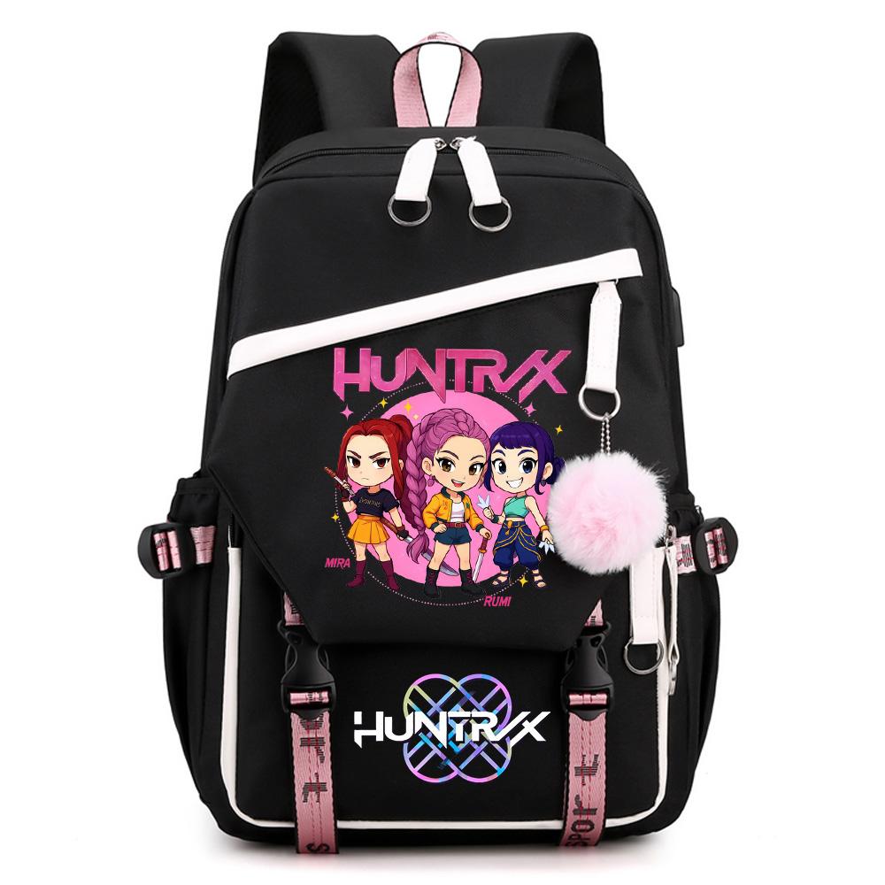 Cartoon K-pop Demon Hunters Printed Large Capacity Backpack for Teenger Student Girl Boy Back To School Bookbag Women Waterproof Travel Bag Kid Gift