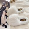 2025 New Furry Women's Fluffy Slippers: High-End, Thick Sole, Outdoor Wear, Perfect for Autumn and Winter
