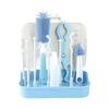 Babyflaschen-Reinigungsset Flaschenreinigungswerkzeug für Zuhause Reise Babyflaschenbürsten-Set mit Bürste Leerer Flaschentrockenständer