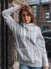 Damen Herbst Winter Langarm Pullover 3D Klassisch Gestreift Kariert Bedruckt Lässige Hoodies Mode Street Style Hoodies