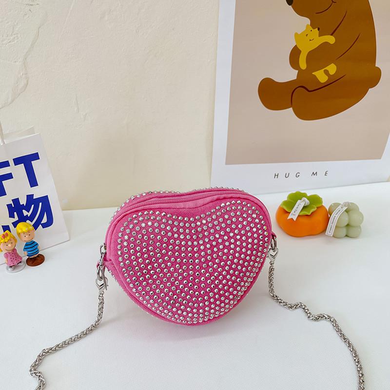 Fashionable Rhinestone Mini Shoulder Bag For Children Stylish Crossbody Purse With Breathable And Durable Materials