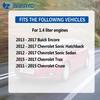 Engine Coolant Housing Water Outlet Aluminum With Hoses - Repalcement For Chevy Cruze, Sonic, Trax And Buick Encore 1.4L - Replaces 25193922,
