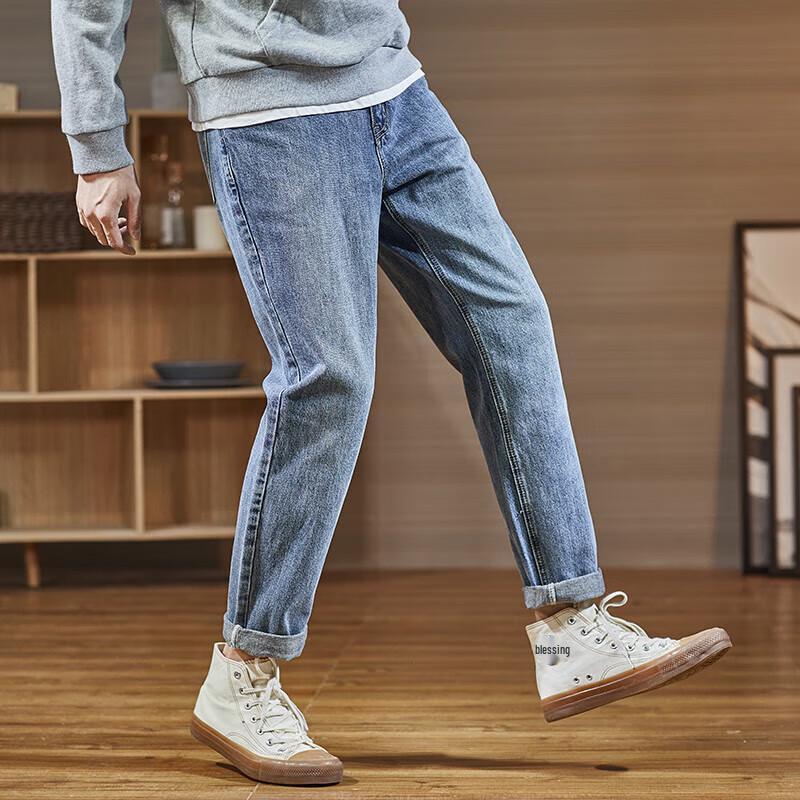 TonLion Men's 2023 Small Straight-Leg Denim Jeans