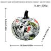 Glass Pumpkin Figurine Decorative Tabletop Ornament for Halloween and Day of the Dead Festival Holiday Party Home Decor Display