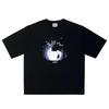 Oversized Streetwear Men Tshirt Cotton MZLFF Graphic Print Harajuku Short Sleeve Top Tee Hip Hop Korean Goth Unisex Clothing Y2k