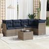 VidaXL Garden Lounge Set with Cushions 6 Pcs, Sofas with Adjustable Feet, Outdoor Furniture Set Patio Terrace 3217611