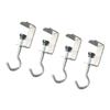 4/6pcs Multipurpose Table Hooks For Bags In Silver Finish Multifunctional Table Purse Hangers Desk Organizers