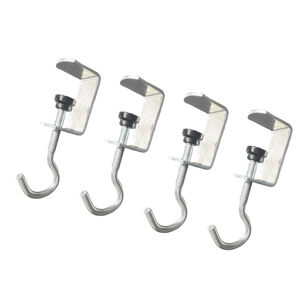 4/6pcs Multipurpose Table Hooks For Bags In Silver Finish Multifunctional Table Purse Hangers Desk Organizers