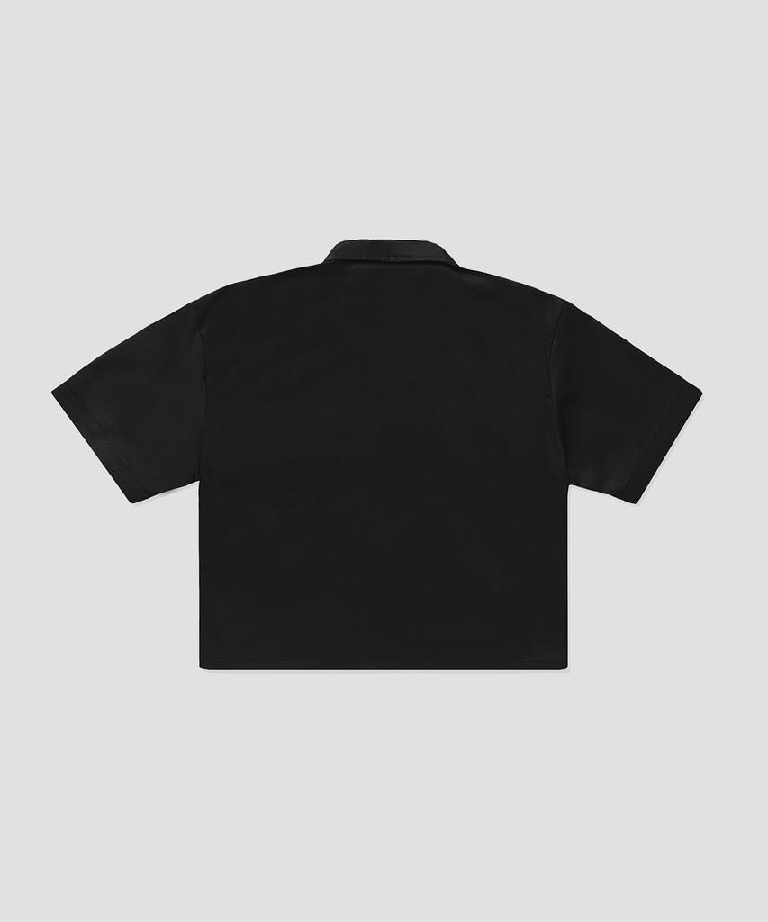DICKIES Relaxed Crop Work Shirt Black