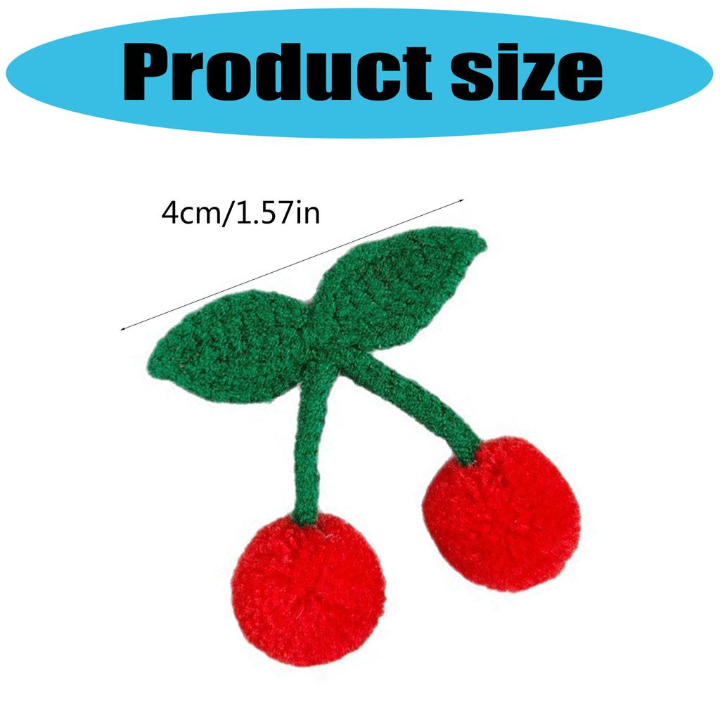 2Pcs Elegant Plush Cherry Hair Clip For Women Nonslip Barrettes Fashion Hairpin For Daily Use And Special Occasion