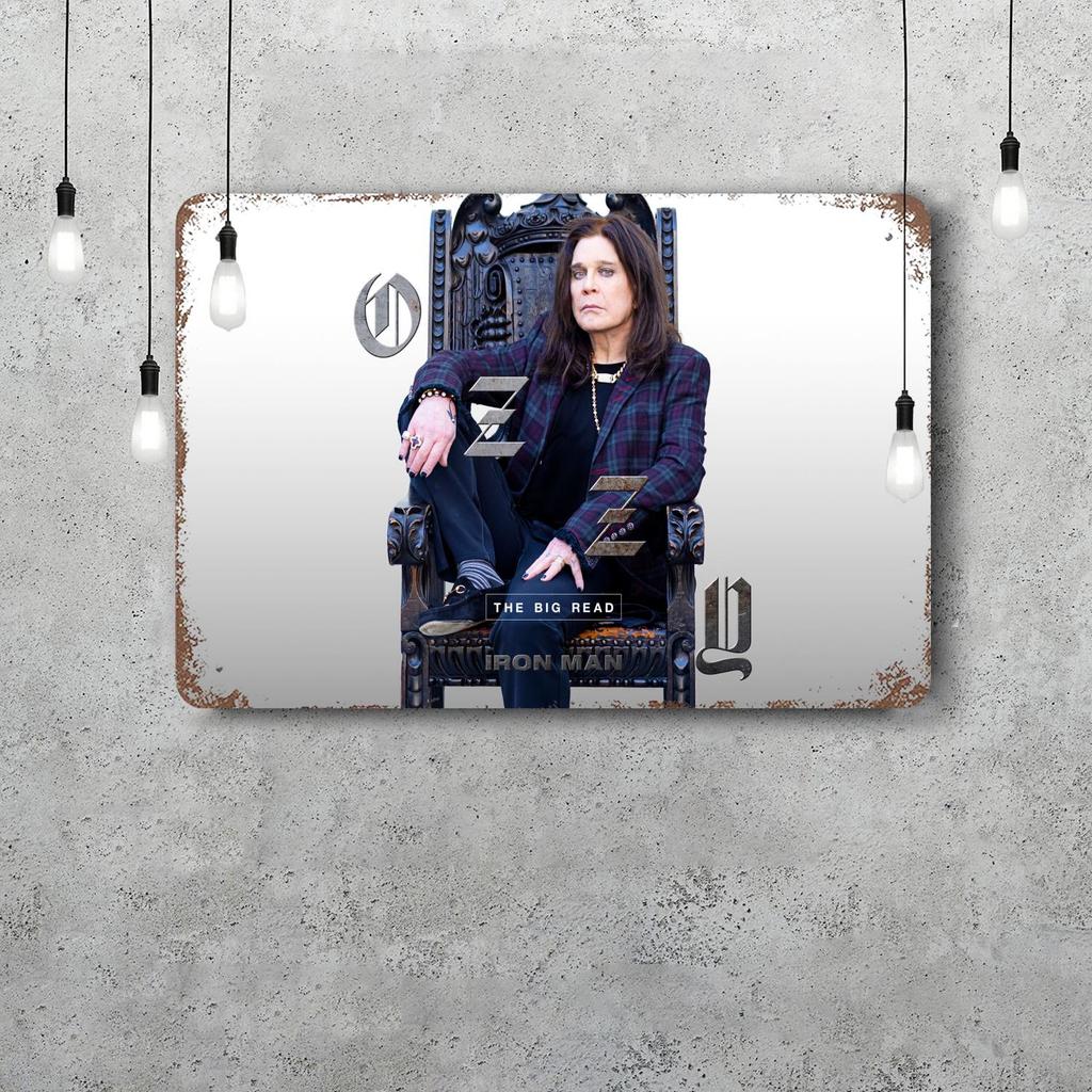 Ozzy osbourne Dekorationsposter Vintage Blechschild Metallschild Dekorative Plakette für Pub Bar Man Cave Club Wanddekoration