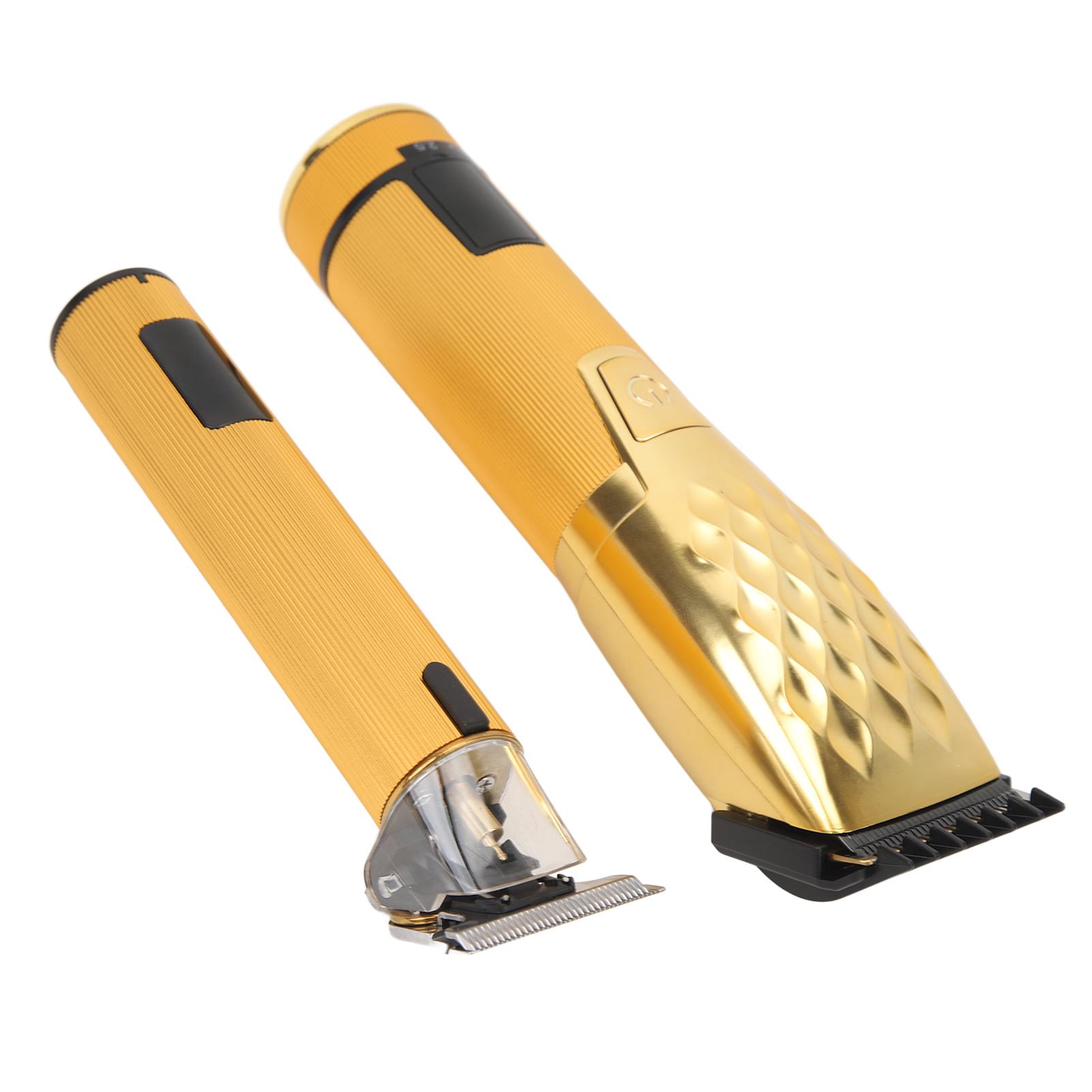 

Парикмахерская машинка для стрижки волос для мужчин с ЖК-дисплеем, электрическая машинка для стрижки волос высокой мощности