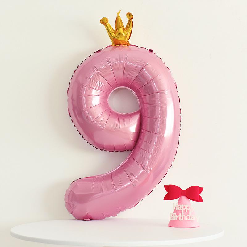 Korean-Style Macaron Color Bow Balloons for Baby Birthday Party Decor