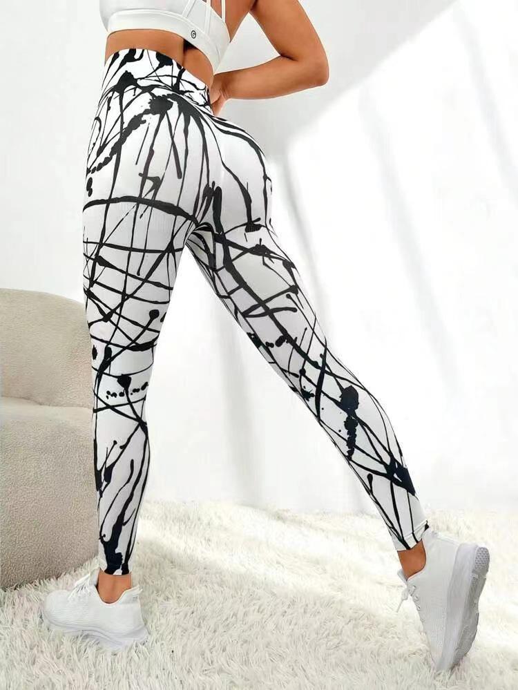 Women's High-Waisted Peach Butt Lifting Yoga Pants - Seamless, Quick-Dry, Skinny Fit