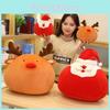 Santa Reindeer Snowman Claus Plush Cushion For Christmas Decor And Warmth