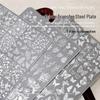 Nail Art Stamping Plate - Lace, Butterfly & Floral Designs with Silicone Stamp